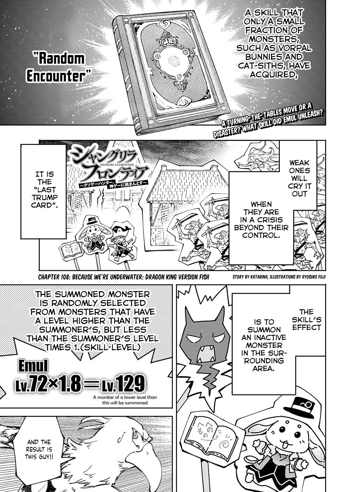 Shangri-La Frontier ~ Kusoge Hunter, Kamige ni Idoman to su~ Chapter 108 2